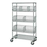 Wire Basket Shelving Unit - Color: Natural
