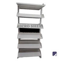 Library Book Display Rack - Color: White