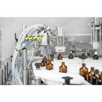 Automatic Syrup Filling Machine - Stainless Steel, High Performance | Automatic Grade, High Efficiency, Human Machine Interface, Medical Application, Warranty Included