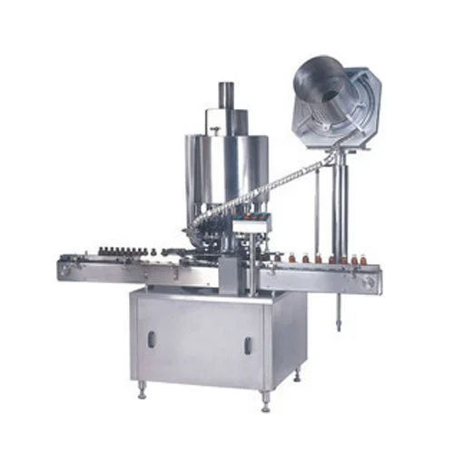 Automatic Bottle Capping Machine - Stainless Steel, Silver Color | Highly Efficient, Automatic Grade, Electric Drive Type, HMI Control System, Warranty Included