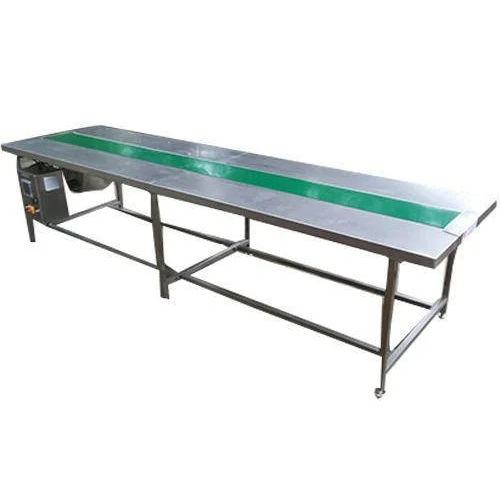 Silver 12 Feet Packing Conveyor