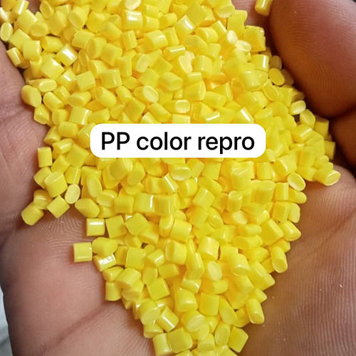 Yellow Pp Color Reprocessed Granules