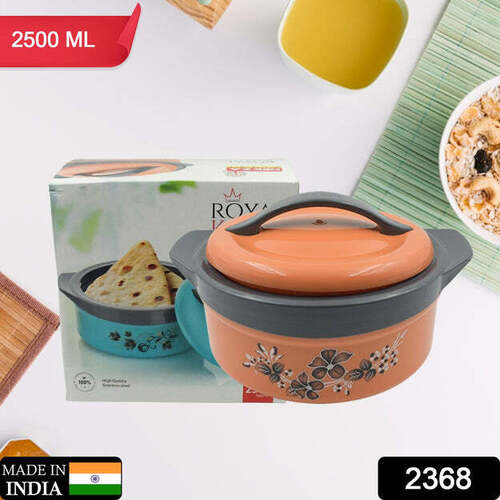 Casserole Box For Food Searving Inner Steel Insulated Casserole Hot Pot Flowers Printed Chapati Box