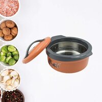 CASSEROLE BOX FOR FOOD SEARVING INNER STEEL INSULATED CASSEROLE HOT POT FLOWERS PRINTED CHAPATI BOX
