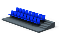 Tsi Wall Mounted Stadium Chairs - Application: Industrial