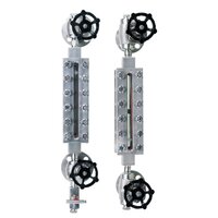 Reflex Level Gauge - Cast Steel, 425 Deg C | Silver, Borosilicate Reflective Glass, Optional Valve Configurations