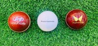 Promotional Leather Balls Red And White - Shape: Round