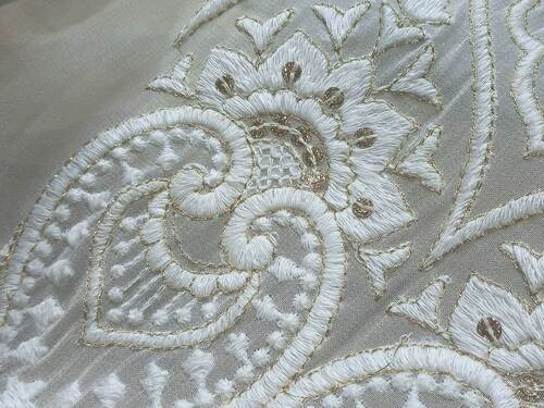 Latest Embroidered kali fabric for Anarkali dress