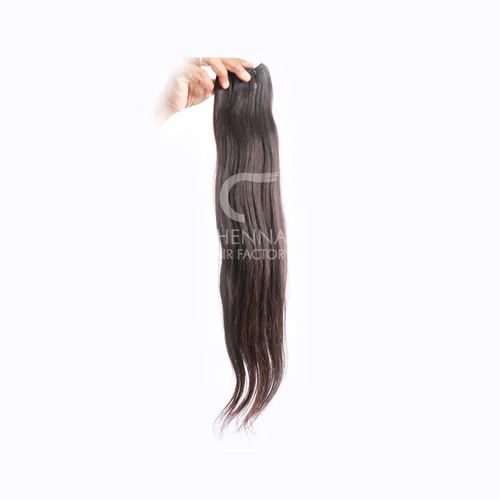 12 Inch Straight Remy Human Hair Extension - Color: Black