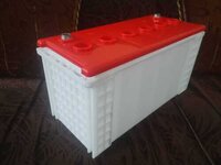 N 100 Jumbo Battery Container - Pp Material, 1-2mm Thickness, Ip68 Protection, Color: White & Red | Heat Sealed, Corrosion Protected, Din Design