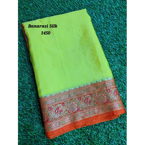 Banarasi Plain Saree - Color: Multi Color