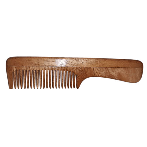 Brown Natural Wooden Comb