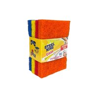 4 In 1 Colour Pad Big 16mm 4x6 - Polyester Material, Mix Colors | Hygienic, Optimum Softness, Ideal For Kitchen Use, Good For Hands