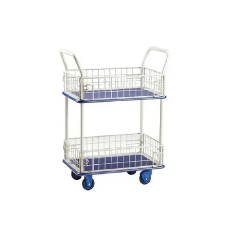 Two Tier Wire Mesh Trolley