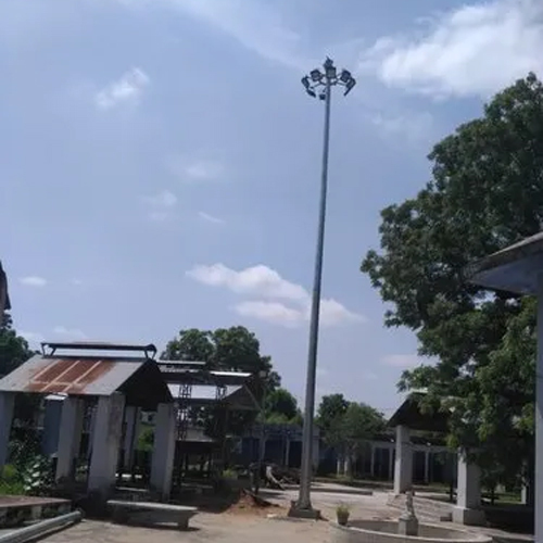 Silver 30Mtr Hot Dip Galvanized High Mast Pole