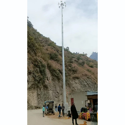 Silver 25 Mtr High Mast Lighting Pole