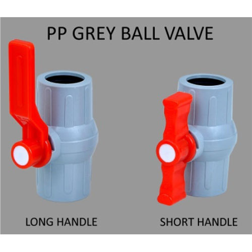 PP Grey Ball Valve