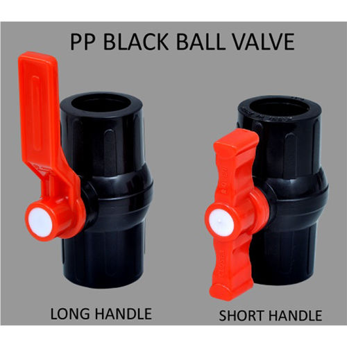 PP Black Ball Valve