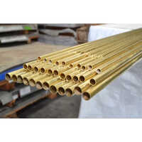 Brass Round Pipe - High-Quality Alloy Material, Elegant Golden Color, Durable Round Shape, Warranty Included