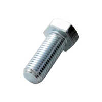 Stainless Steel Hex Bolt - Industrial Grade, Galvanized Surface Treatment, Durable Silver Finish, Various Sizes Available