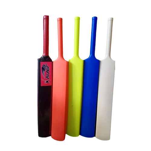 Medium Weight Cricket Plastic Bat - Color: Multicolor