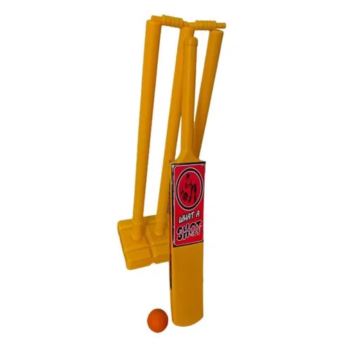 Yellow Plastic Kids Cricket Set