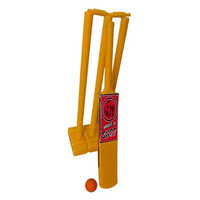 Yellow Plastic Kids Cricket Set
