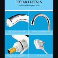 STAINLESS STEEL LED DIGITAL DISPLAY INSTANT HEATING ELECTRIC WATER HEATER FAUCET TAP GEYSER