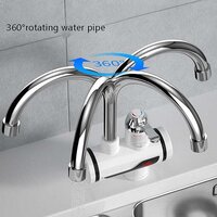 STAINLESS STEEL LED DIGITAL DISPLAY INSTANT HEATING ELECTRIC WATER HEATER FAUCET TAP GEYSER