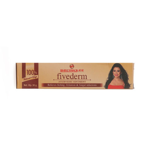 30Gm Fivederm Ayurvedic Ointment Dry Place