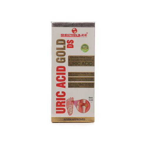 Uric Acid Gold DS Herbal Syrup And Capsules For Uric Acid