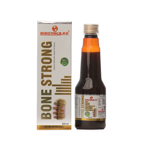 225Ml Bone Strong Calcium Gold With Vitamin D3 Syrup Age Group: For Adults