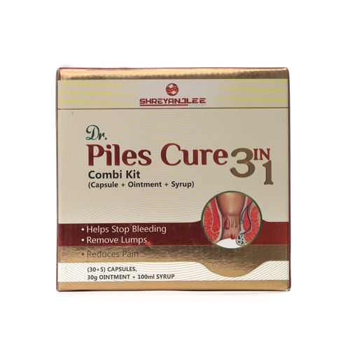 Piles Cure 3 In 1 Combi Kit Capsules Ointment Syrup