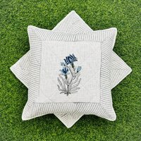 Cotton Hand block printed TNT Cushion Cover