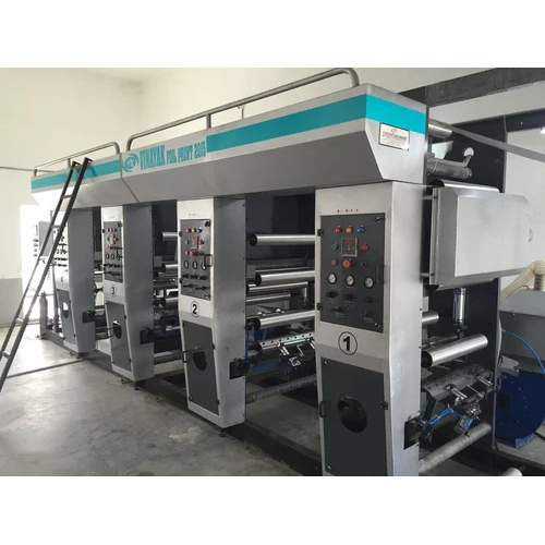 4 Color 3 Drive Foil Rotogravure Printing Machine