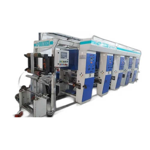 4 Color Semi Automatic Foil Rotogravure Printing Machine