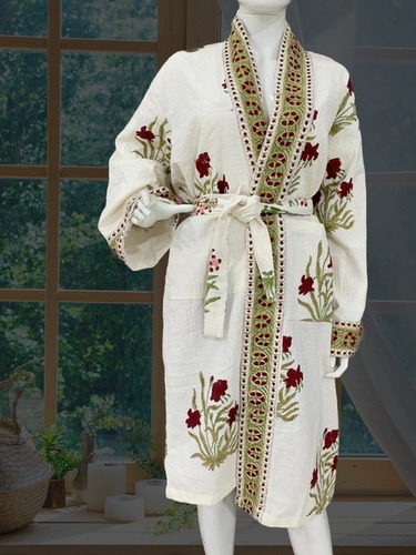 Cotton Bathrobe - Color: Multicolour
