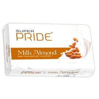 Milk Almond Bath Soap Toilet Soap 100gm - Color: Brown