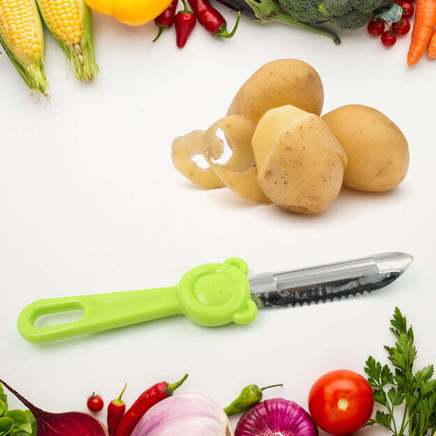 MULTI-PURPOSE STAINLESS STEEL PEELER WITH HANDLE FOR VEGETABLES