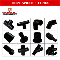 Hdpe Spigot Pipe Fitting - Color: Black