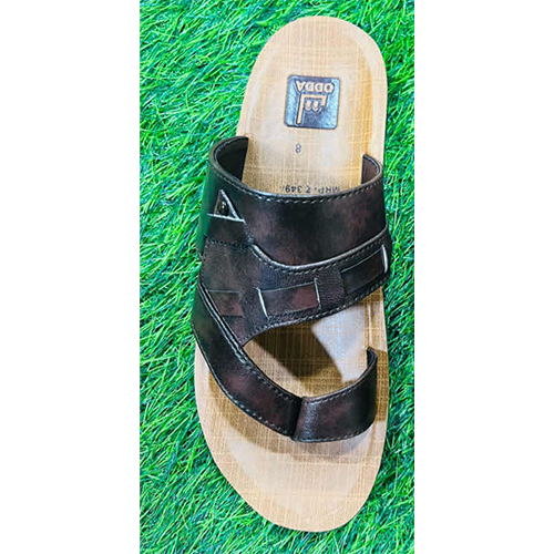 Gaja 01 Mens Brown and Tan Slipper