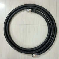 Carbon Free Hose Pipe - Industrial Grade, Various Sizes Available, Sleek Black, Round Shape, Includes Warranty For Durability And Longevity