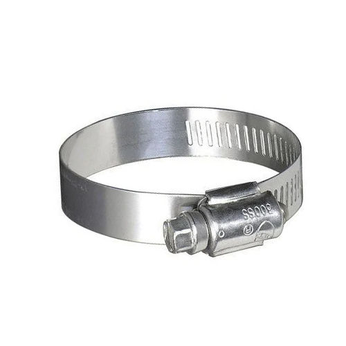 Silver Stainless Steel Hose Clip