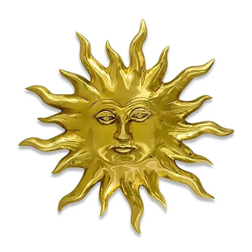 Golden 10 Inch Brass Sun