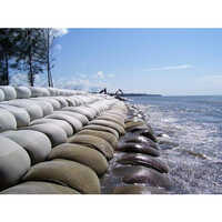 Geobags For Coastal Works - Coir Material, Woven Texture, White Color | Light Weight, Chemical Resistant, Industrial Application
