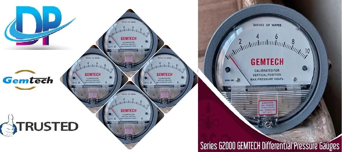 GEMTECH Differential Pressure Gauge by Hospital Industries