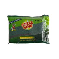 Green Pad Fighter 2pcs - Polyester Material, 8mm Thickness, 4x6 Inches Size, Vibrant Green Color | Hygienic, Optimum Softness, Ideal For Hands In Kitchen