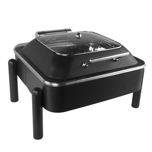 7 ltrs Square Black Pipe Leg Chafing Dish