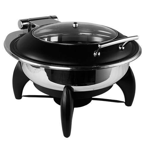 7 ltrs Round Black Smart Leg Chafing Dish