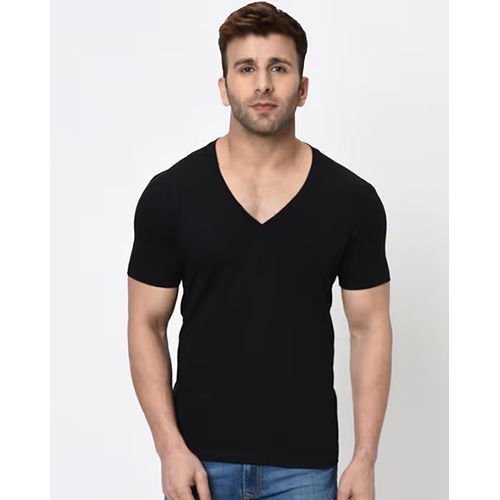 Black V Neck T Shirt